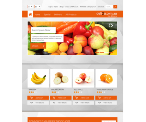Web Design by meq.mike for deli2u  | Design: #6755942