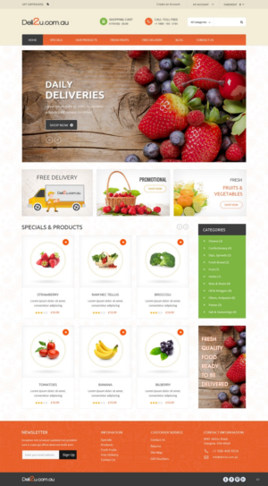 Web Design by pb for deli2u  | Design: #6740998