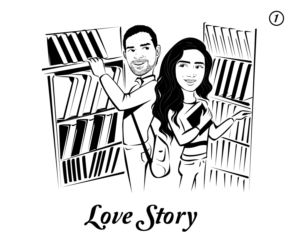 Love Story and Wedding Proposal Comic Strip