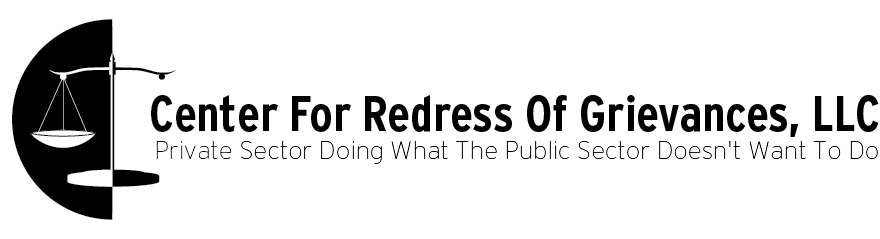 Logo-Design von Sau für Center For Redress Of Grievances, LLC | Design #1751984