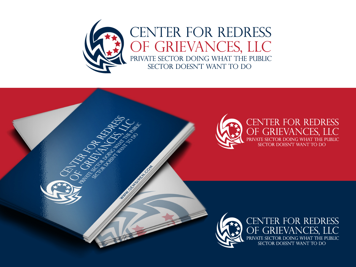 Logo Design by the.x for Center For Redress Of Grievances, LLC | Design #1772068