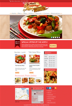 Web Design by Da Miracle for Express Dragon Chinese Restaurant | Design: #1799907