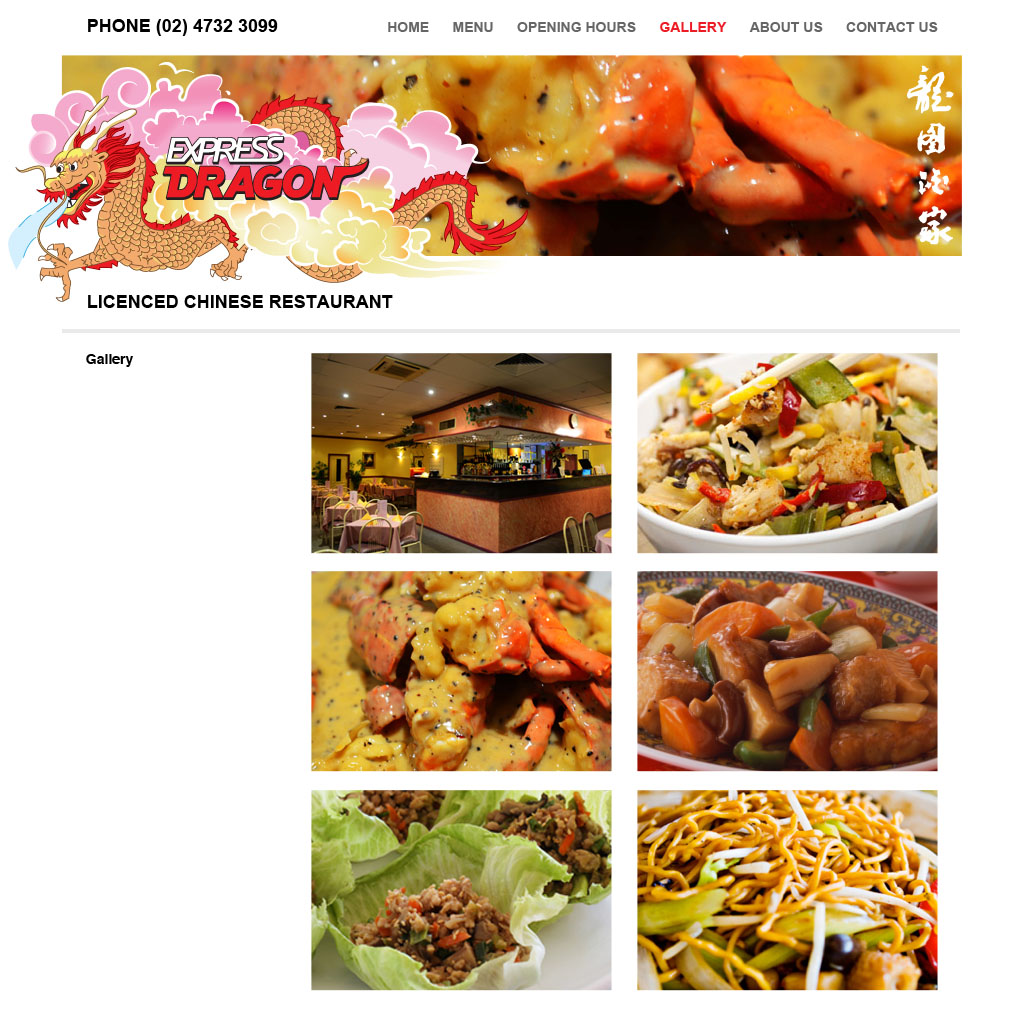Diseño Web por LizaM para Express Dragon Chinese Restaurant | Diseño #1792545