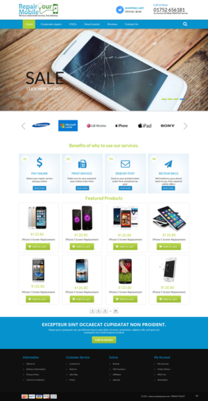 Web Design par pb pour MY MOBILE LTD | Design : #6751627