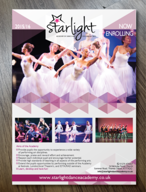 Flyer Design by alex989 for Starlight Dance Academy | Design: #6748622