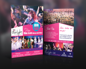 Flyer Design by Vivid Designz1 for Starlight Dance Academy | Design: #6769065