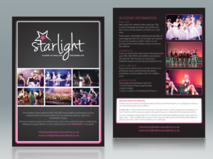 Flyer Design by Mon01 for Starlight Dance Academy | Design: #6747562