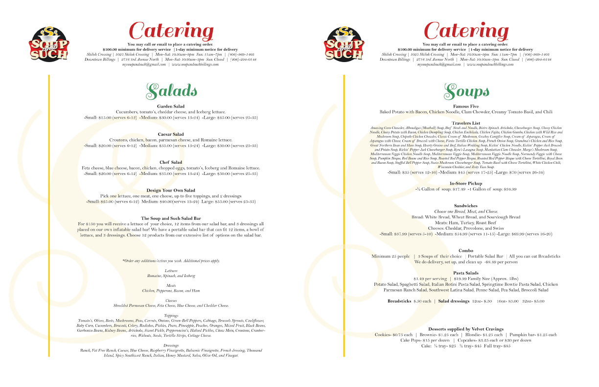 Menu Design by bxkiddo for this project | Design #8453748
