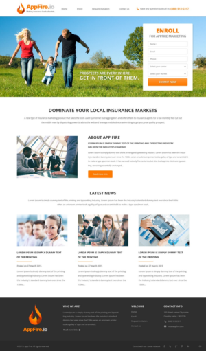 Web Design by pb for FountainheadME.com | Design: #6749615