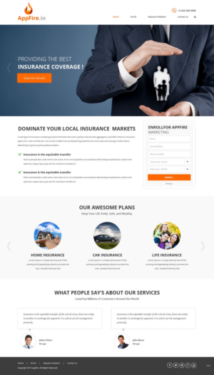 Web Design by pb for FountainheadME.com | Design: #6751576