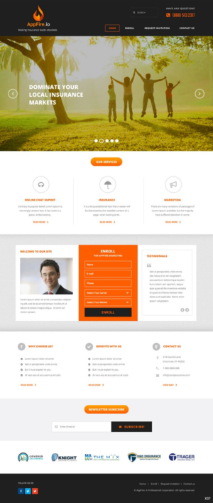 Web Design by pb for FountainheadME.com | Design: #6751577