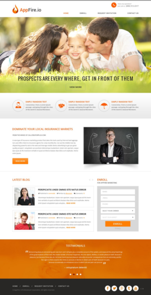 Web Design by pb for FountainheadME.com | Design: #6751580