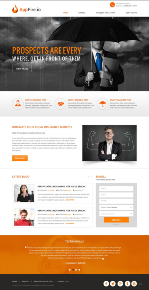 Web Design by pb for FountainheadME.com | Design: #6751581