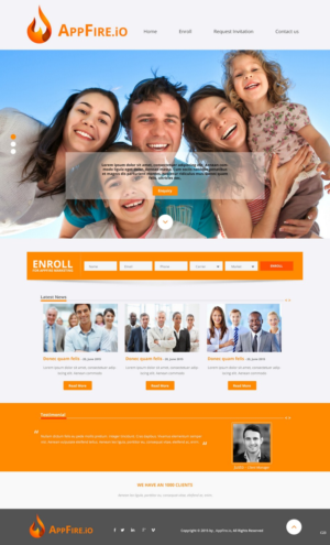 Web Design by pb for FountainheadME.com | Design: #6758472