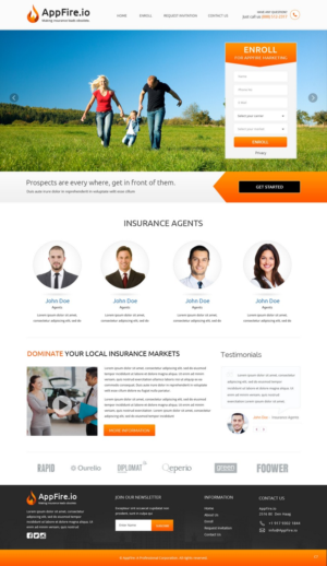 Web Design by pb for FountainheadME.com | Design #6758473