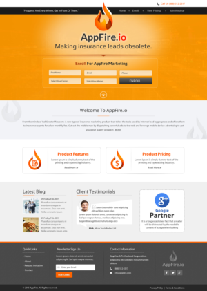 Web Design by Sbss for FountainheadME.com | Design: #6779206
