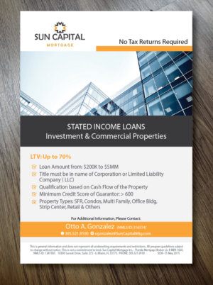 Postcard Design by alex989 for Sun Capital Mortgage, Inc. | Design: #6749333