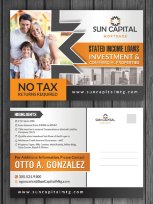 Postcard Design by debdesign for Sun Capital Mortgage, Inc. | Design: #6749019