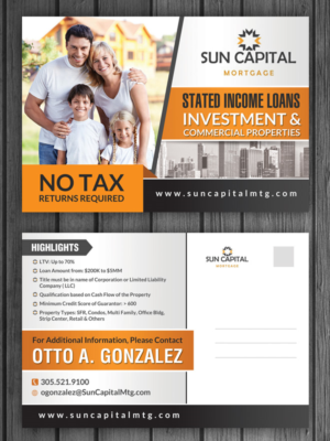 Postcard Design by debdesign for Sun Capital Mortgage, Inc. | Design: #6749024