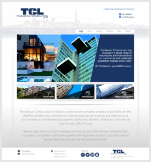 Diseño Web por -Marc- para Tombleson Construction LTD | Diseño: #6826448