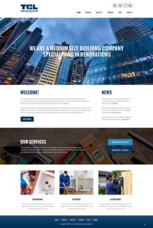 Diseño Web por pb para Tombleson Construction LTD | Diseño: #6760801