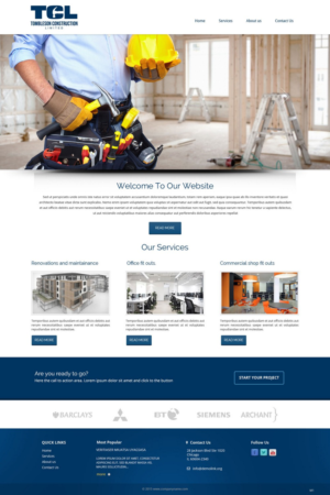 Diseño Web por pb para Tombleson Construction LTD | Diseño: #6768162