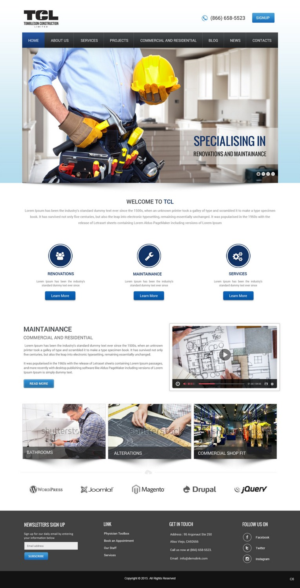 Diseño Web por pb para Tombleson Construction LTD | Diseño: #6768165