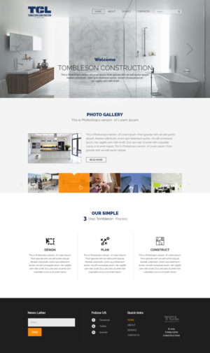 Diseño Web por the-lion-king para Tombleson Construction LTD | Diseño: #6758909
