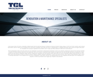 Web Design by dii for Tombleson Construction LTD | Design: #6805019