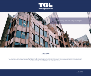 Web Design by dii for Tombleson Construction LTD | Design: #6805046