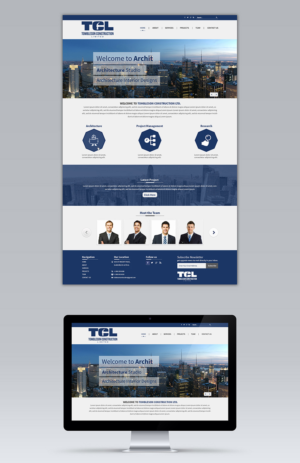 Web Design by Logo Xtudio for Tombleson Construction LTD | Design: #6764859