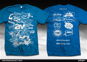 rAVe [Publications] Giveaway T-Shirt Design | T-Shirt-Design von gekgrfx