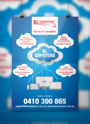 Diseño de Flyer por Design_By_Dreamers para BL Computers | Diseño #6837372