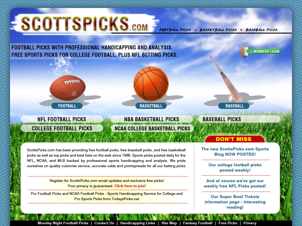 Web Design by BrandOne for ScottsPicks.com | Design #11606