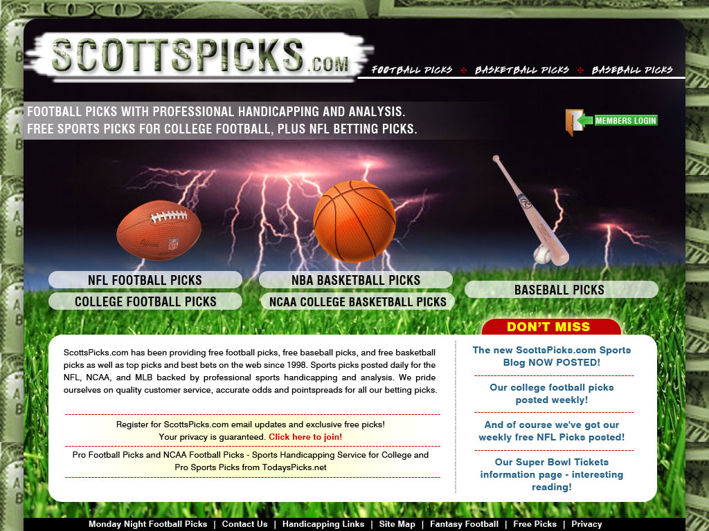 Web Design by BrandOne for ScottsPicks.com | Design #11699
