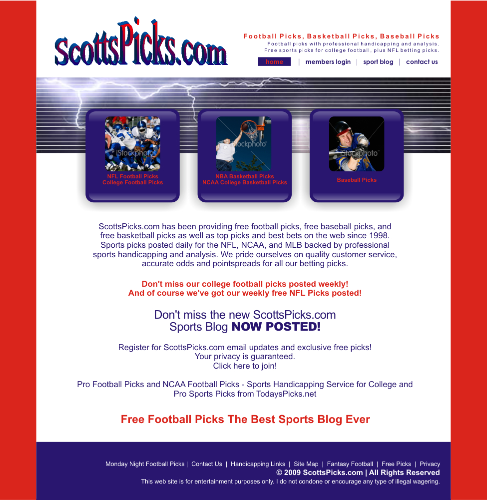 Diseño Web por SiddKidd para ScottsPicks.com | Diseño #11839