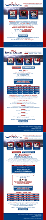 Web Design par SiddKidd pour ScottsPicks.com | Design : #12063