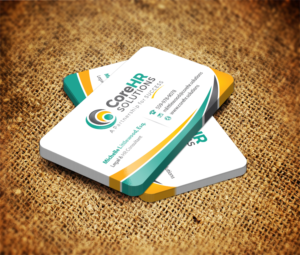 Business Card Design by Sarmishtha Chattopadhyay_loginchange for CoreHR Solutions | Design: #6768840