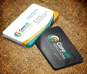 Design de Carte de Visite par Sarmishtha Chattopadhyay_loginchange pour CoreHR Solutions | Design : #6769624