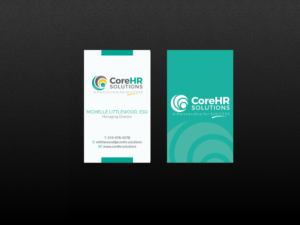 Design de Carte de Visite par Creations Box 2015 pour CoreHR Solutions | Design : #6770443