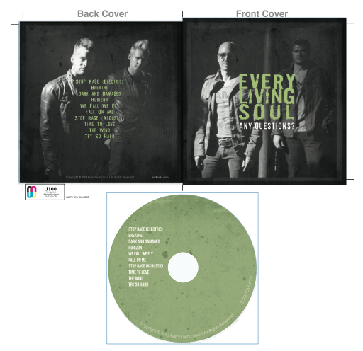 CD Cover Design by Nerd Girl by Cara for Every Living Soul | Design #1760814