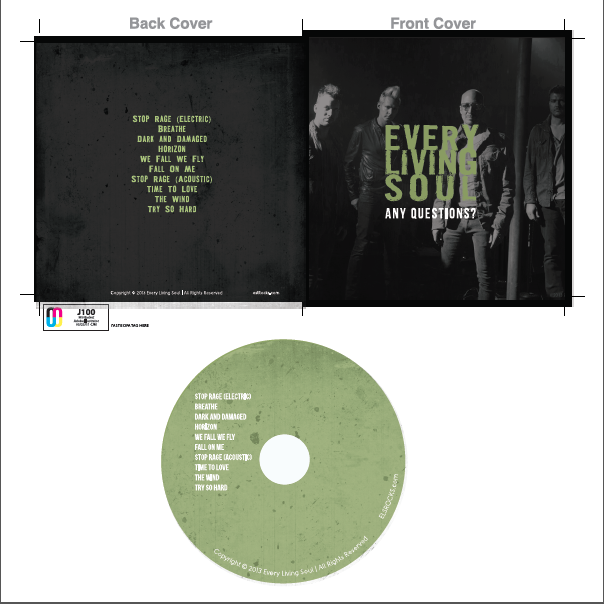 CD Cover Design by Nerd Girl by Cara for Every Living Soul | Design #1764641