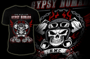 Gypsy Nomads HMC | T-shirt Design by steve13