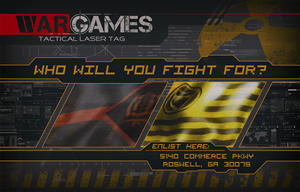 Design de Brochure par RockinMonkey pour War Games Atlanta | Design : #1769601