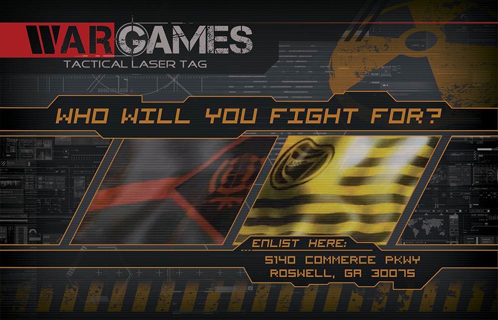 Brochure Design by RockinMonkey for War Games Atlanta | Design #1769652