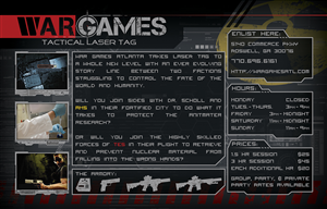 Design de Brochure par RockinMonkey pour War Games Atlanta | Design : #1773423