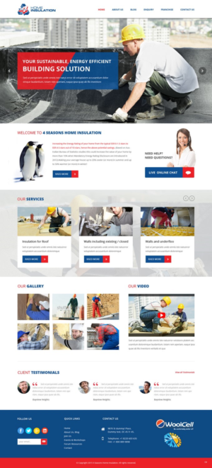Web Design by pb for 4 seasons Home Insulation | Design: #6779971