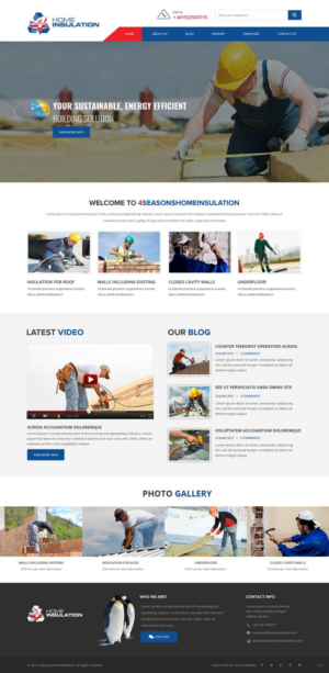 Web Design by pb for 4 seasons Home Insulation | Design: #6786276
