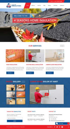 Web Design by pb for 4 seasons Home Insulation | Design: #6786295