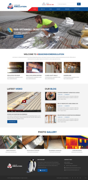 Web Design by pb for 4 seasons Home Insulation | Design: #6804227